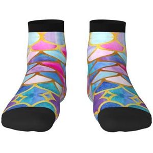 Kleurrijke regenboogprint veelzijdige sportsokken voor casual en sportkleding, geweldige pasvorm voor voetmaten 36-45, Kleurrijke regenboog, Eén Maat