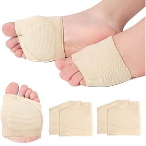 Paar professionele voorvoet gelpads voor Hallux Valgus, beschermend, antislip, ongemak comfort, zacht, elastisch middenvoetkussen