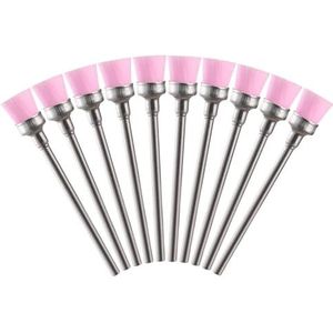 Mozulon 5/10 stuks nagelboorbit reinigingsborstelreiniger elektrische nagelvijlen stofreinigingsborstel(10PCS Purple)