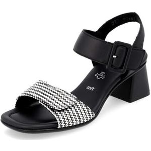 Sandalen - Imitatieleer - Blokhak - Open Toe - Verstelbare Riemen