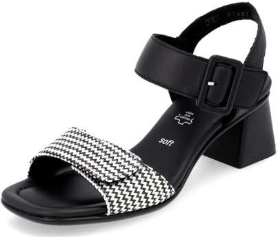 Sandalen - Imitatieleer - Blokhak - Open Toe - Verstelbare Riemen