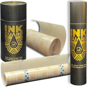 Inktbescherming Nazorg Bandage 6"" x 32 Voeten & 10"" X 15"" Skin Kit, Extra Lijm, Transparant, Waterdicht, Tattoo Levert Tweede Huid Met PET Backing op PU Bandage Film