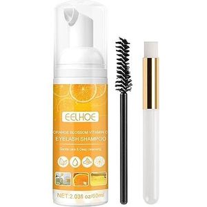 Wimpershampoo voor wimperverlenging met borstel draagbaar voor gebruik in de salon thuis