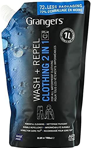Grangers 2 in 1 Wash + Repel kleding 1L, wassen EN waterafstotend maken in 1 wascyclus