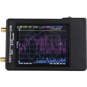 Antenne-analysator, 2,8 inch LCD-scherm VNA HF VHF UHF UV Vector Netwerk Analyzer Antenne, voor netwerkkabeldiagnostiek