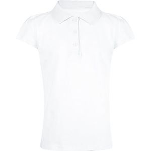 A2Z 4 Kids Meisjes Plain Polo Overhemden Zomer Tank Bovenkant En Tees Nieuw Casual - Girls Polo Shirt White 11-12