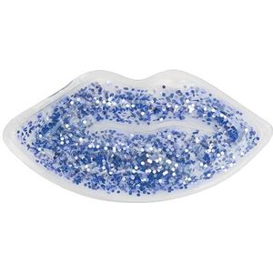 Hot Cold Compress Gel Pack, Hot Compress Gel Pack Glitter Pailletten Gel Lip Ice Pack voor vrouwen voor mannen voor lippen(blauw)