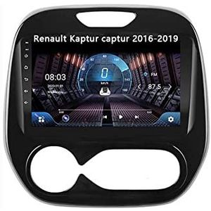 Android 10 Bluetooth Autoradio Dubbel Din Multimedia Speler 9 inch Touchscreen Auto Stereo Voor Renault Kaptur 2016-2019 Met GPS Ondersteuning Spiegel Link/Stuurbediening Dual USB Backup Camera (Colo