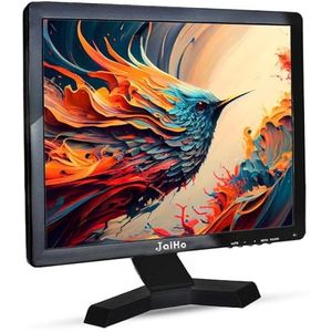 JaiHo 17 Inch 1280x1024 HD Panoramisch LCD-Monitor Resolutie 4: 3 FHD 1080P Kleurenscherm met PC/BNC/VGA/AV/HDMI/USB ingang voor CCTV DVD PC Video Games, Twee Ingebouwde Luidsprekers