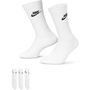 Nike Everyday Essential Socks Sokken, 3 stuks, wit/zwart, 43/46 EU