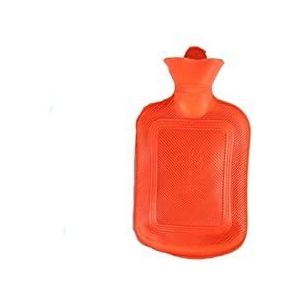DieffematicRSD Warmwaterkruik Warmwaterkruik Tas Effen Kleur PVC Siliconen Rubber Warmwaterkruik Irrigatie Handwarmers Warm Paleis Warme Tas (Color : Orange, Size : XL)
