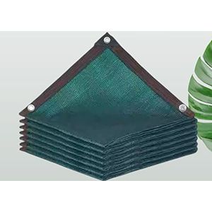 Tuinschaduwgaas, 60% -70% zonnewerende schaduwdoek, 4-pins UV-bestendig stoffen gaas, ademend, anti-veroudering voor planten, bloemen, terrasbescherming, groen (2 x 7 m)