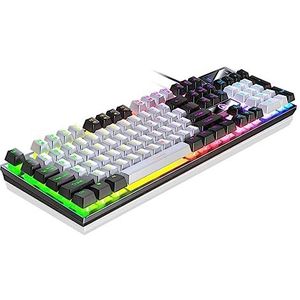104 Bedraad gaming toetsenbord computer toetsenborden toetsenbord Mecanichal mechanisch gaming toetsenbord computer accessoires computer game hardware RGB-toetsenbord ergonomisch toetsenbord Abs USB