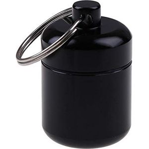 Cecilie Mini Waterproof Metal Alloy pillendoosje zaak Fles Cache Drug Holder Container Keychain Medicine Box Health Care for Travel Cecilie (Color : P5)