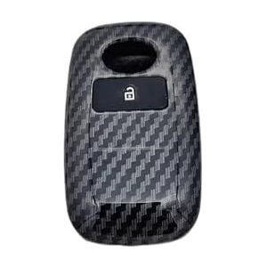 Sleutelhoesje Afstandsbediening Auto Sleutelhanger Hoes Geval Shell Houderbeschermer Voor Yaris Ativ Voor Raize Veloz Voor Avanza Rush Voor Perodua Daihatsu Autosleutelhoes Geschikt(A Black)