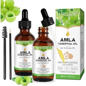Amla olie, 120 ml Amla haarolie voor haar en hoofdhuid voor verzorging, vermindert haaruitval voor een gezonde haargroei, voedt de hoofdhuid, wenkbrauwen en wimpers