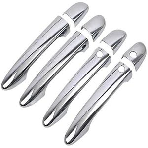 Buitenhandgreep Gloss Black Chrome Auto Deurklink Cover Trim Auto Styling Accessoires Voor MAZDA CX-5 Cx5 CX 5 2012-2022(Silver 2 buttons)