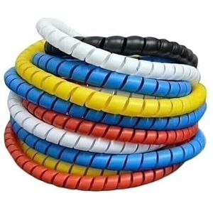 Kabelmanagementhuls, Kabelorganizer met spiraalwikkeling, 2 meter, 10 mm, veelkleurig(Unique Colour)