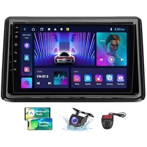 Android 13 Autoradio 2 DIN Compatibel met Toyota Noah Voxy R80 2014-2021 9 Inch Touchscreen Carplay Android Auto met Bluetooth/FM RDS/Bediening op het stuur/Achteruitrijcamera(NF-1)