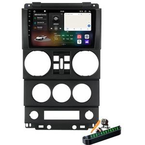 B,Y400S,Auto Stereo Android 14.0 Radio Sat Nav voor Wrangler Rubicon 2008-2010 GPS Navi 9'' Cartablet Multimedia Video Player FM BT Ontvanger met Carplay 4G 5G WiFi DSP SWC