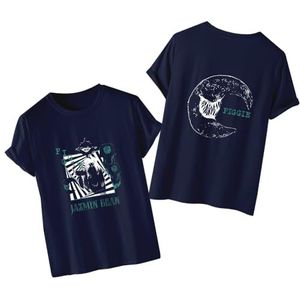 Jazmin Bean T-shirts Piggie Merch Unisex Mannen Vrouwen Mode Tee Zomer Casual Korte Mouw Shirts, Blauw, XS