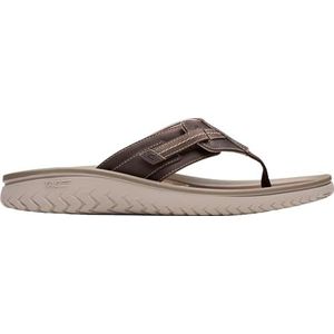 Clarks Wesley Sun Sandaal voor heren, Bruin Glad, 47 EU