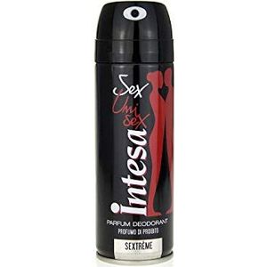 3x Intesa Unisex sex sexextreme parfum deodorant deodorant spray - 125 ml uit Italië