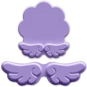 Muismat Vleugels Vorm Gradiënt Pols Rust Muismat Toetsenbord Hand Rust Pols Pad Siliconen Pols Rust Toetsenbord Rust(Morado,Set)