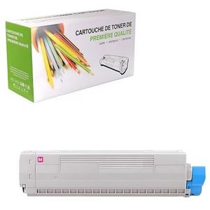 TenFenk Compatibele Tonercartridge Vervanging Voor Oki CX2032 43324477 43324476 43324475 43324474 Voor Gebruik Met Oki Data CX2032 CX2032MFP Printer,Magenta