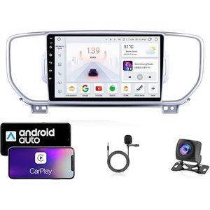 Android 13 Dubbel Din Auto Stereo Touchscreen Auto Stereo Voor KIA Sportage 4 2016-2018 Met Bluetooth GPS Navigatie WiFi FM Radio USB/SWC/Plug en Play Ondersteuning Carplay&Android Auto(4 Core Wifi 2G
