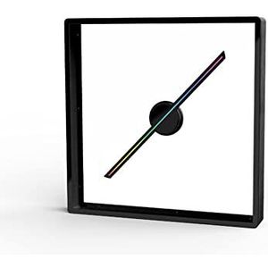 3D-hologramventilator, 3D Hologram Fan Display LED Licht Kralen Blote Oog Holografische Fan Holografische Imaging Speler(45cm set Black)