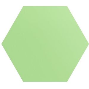 DEQORI Hexagon Wandbehang, zelfklevend 150 x 130 cm, kleur effen, lichtgroen, textiel-canvas, verwijderbaar, decoratief en vormvast, voor woonkamer, kantoor, hal of kinderkamer
