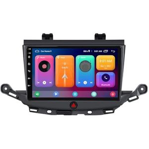 Android 14.0 2 Din Autoradio 9"" Touchscreen Auto Stereo voor Opel Astra K 2015-2020-[Ingebouwd CarPlay/Android auto/DSP/GPS]-Support MIC/Stuurbediening/Bluetooth 5.0(B,P2 WIFI 4-Core 1G+32G)