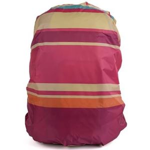 Rugzak waterdichte hoes waterdichte regenhoes rugzak regenjas pak voor 18-25L wandelen outdoor tas reistas regenhoezen (kleur: roze strepen)