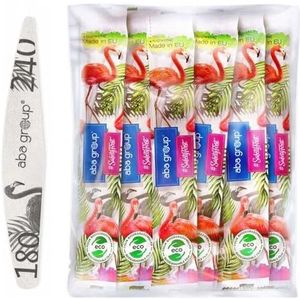 ABA GROUP Nagelvijl, Wings 180/240, 50 stuks in folie voor manicure en pedicure, hoogwaardige wegwerpnagelvijlen voor gelnagels, ideaal voor gelnagels
