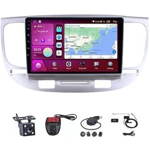 Android Double Din Car Stereo 9 Inch Touchscreen Autoradio Autotoebehoren Multimedia Stuurwielbediening met Navigatie Plug And Play Voor Kia RIO 2 RIO2 2005-2011(M100S WIFI 1G+16G)
