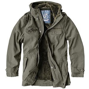 Brandit Parka Winterjas olijf L 100% katoen Basics