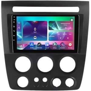 10"" Android 14 Touchscreen Autoradio 2 din met AHD Omgekeerd beeld Bediening op het stuur Bluetooth GPS navigatie Draadloze CarPlay voor Hummer H3 2005-2010(Q400(8+128G))
