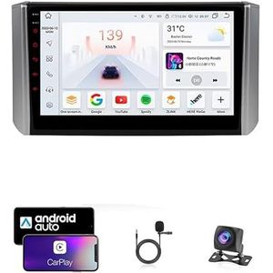 9 Inch Autoradio Compatibel voor Mitsubishi Xpander 2017 met GPS Navigatie CarPlay Android Auto Acht-Core 4G Bluetooth WiFi MirrorLink Stuurwiel Afstandsbediening(T4 8 Core 4G+Wifi 4G+64G)