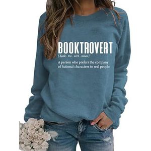 Womens Abibliophobia Sweatshirt Funny Vintage Reading Shirts Long Sleeve Crewneck Graphic Pullover Book Lover Gift