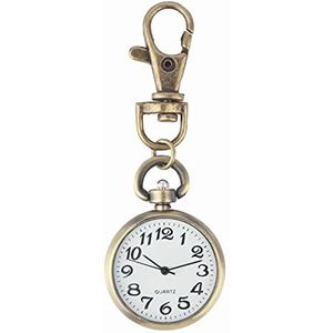 Zakhorloges 1 stuk vintage bronzen kwarts vintage zakhorloge beweging sleutelhanger sleutelhanger horloge zakhorloge ronde wijzerplaat