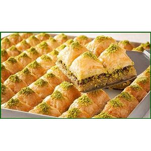 Premium baklava met pistache en walnoot volgens traditioneel huisrecept (500 gr.)