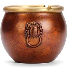 Home Asbak Puur Koperen Asbak Retro-opslag Asbak Decoratie Thuis Copper Craft Cadeau Decoratie Burning Blue Lion asbak Huishoudelijke asbakken(A)