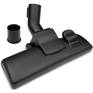 WinGluge 35/32 mm universele stofzuigerborstel, stofzuigermond met 2 rollen, accessoire stofzuiger met borstel en adapter, centrale stofzuiger voor tapijten of tegels