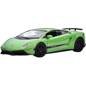 Voor Lamborghini 1:36 Sportwagen Model Diecast Schaal Legering Metaal Trek Geschenk Speelgoed Zinklegering Speelgoedauto (Color : Green)