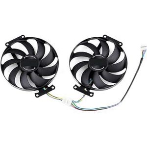 T129215SU Koelventilator voor ASUS GTX 1660 Ti RTX 2070 voor Dual EVO OC grafische kaart FDC10H12S9-C(Black 2-Fan)