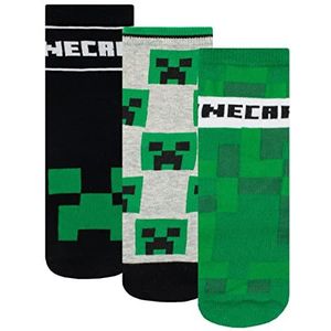 Minecraft Jongens Sokken set van 3 Veelkleurig 31-36