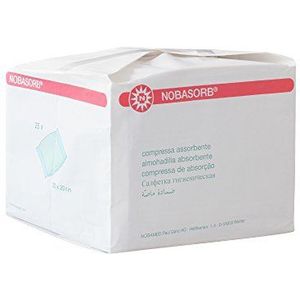 NOBASORB© niet-steriele zuigkompres, afmetingen: 20cmx20cm - 25 stuks