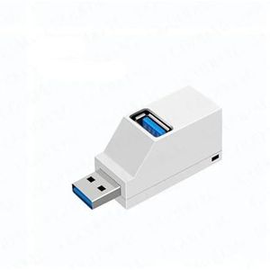 USB 3.0 HUB Adapter USB 2.0 HUB Extender 3 Poorten USB Hub Hoge Snelheid Gegevensoverdracht USB Splitter Docking Station for PC Laptop(USB 3.0 White)
