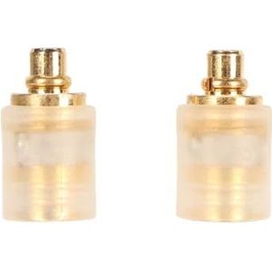 MMCX Kabeladapter voorIE300 IE600 IE900 AKG N30 N40 N5005, Compact Doe-het-zelf Maken, Premium Materiaal, Verliesloze Geluidskwaliteit (Transparant)